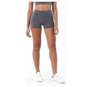 Alinhe Lu-07 shorts de ioga femininos Fitness Exercício Casual respirável Srodioning Slim Fit Slim Safety Calças