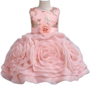 Mädchen Kleider Teenager Mädchen Klavier Performance Baby Geburtstag Party Kleid Blume Elegante Abend Kostüm Vestidos 2 bis 10YGirl's