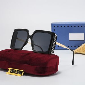 Högkvalitativ designersolglasögon Lins Pilot Mode Lyxmärke Polariserade solglasögon för män och kvinnor Vintage Sport Goggle Solglasögon med fodral och box