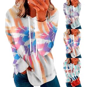 Men's T-Shirts Casual Fashion Women's V-neck Long Sleeve Gradient Printed Thick Loose T-shirt Playera Tee Shirt Femme