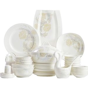 Esstisch Teller Sets Lebensmittel Keramik Luxus Salat Porzellan Platten Abendessen Servieren Aparelho De Jantar Geschirr DL60PZ 220307
