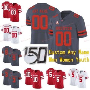 Nik1 Stitched Custom 7 Case Keenum David Klingler 78 Wilson Whitley 8 Chandler Smith Houston Cougars Men Women Youth Jersey