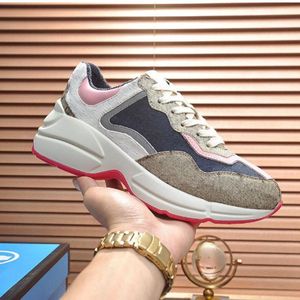 2022Designer Rhyton Spor Sakinleri Ayakkabı Erkek Kadın Eğitmenler Vintage Lüks Chaussures Bayanlar Spor Gündelik Ayakkabı Tasarımcıları Koşucu Sneaker Boyut 35-45 Asdawdasasdw