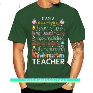 Camisetas engraçadas Camisa do professor de jardim de infância para mulheres moda camiseta masculina camiseta 220702