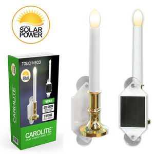 Luci da giardino per esterni Energia solare LED Finestra senza fiamma Lampada a lume di candela a falsa fiamma Decorazione domestica