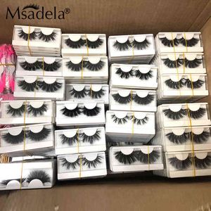 Eyelash 10/30/50 Pairs Fake Wholesale 3D 5D Packaging Boxes Magnetic Eyelashes Mink 25mm Lashes In Bulk