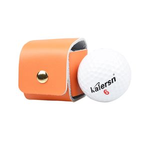 1st Portable Golf Ball Holder midja påse påse läder liten golf bollväska golfsporttillbehör