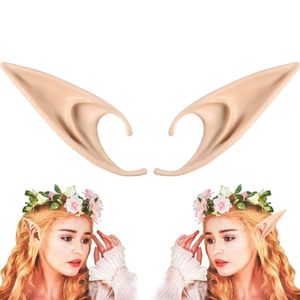 Party Decoration 1Pair Christmas Angel Elven Latex Ears Fairy Cosplay Kostym Tillbehör Elf Po Props Vuxen Barnleksaker