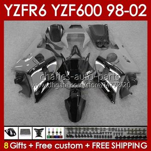 ヤマハYZF R6 R 6 98-02 YZFR6 98 99 00 01 02 BODYWORK 145NO.80 YZF 600 CC YZF-600 FREAGE YZF-R6 YZF600 600CC 1998 1999 2000 2001 2001 ABS FAIRINGS GLOSSY GREA