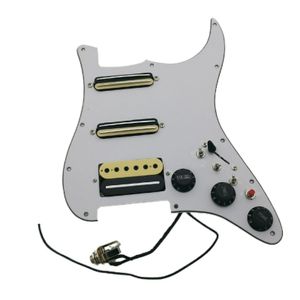 Обновить загруженные предварительные пикапы SSH PickGuard Set 7 Way Switch Gib Mini Humbucker пикапы гитары 3 Single Way Switch 20 Tones Guitar Parts