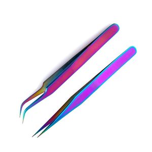 Wimpernzange aus Edelstahl, Pinzette für falsche Wimpern, Verlängerungszange, Applikator-Clip, Make-up-Tools