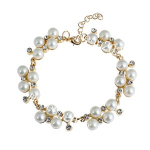 Women Pearl Bracelets Party Decorations Diamond Beaded Bracelets Creative Gifts Fashion Accessories