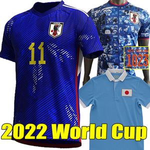 Japan World Cup Home Soccer Jerseys fans player version Cartoon Captain TH YEARS HONDA TSUBASA SHIBASAKI KAGAWA OKAZAKI Men Women Kids Kit football shirt
