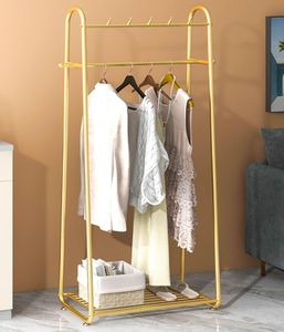 Bedroom clothes hanger landing simple cloth hangers Commercial Furniture hanging bag racks simple Nordic Light luxury household hat clothing rack