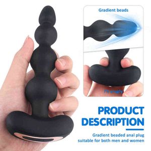 Nxy Sex Vibrators 9 Speed Anal Vibrator Male ProStata Massager Beads Buttプラグ