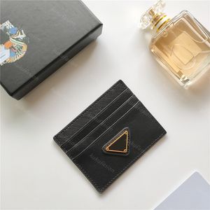 Porta-cartões masculino Triângulo Designer Feminino Mini carteiras Porta-cartões de luxo Bolsas pequenas Bolso para moedas Carteira feminina