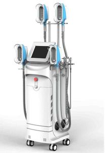 Najpopularniejszy 360 ° Freeze Cryo Tłuszcz Zmniejsz 5 uchwytów Mroźne Cryolipolyis z RF 40K Cavitation Slimmin i Laser Pad Machine