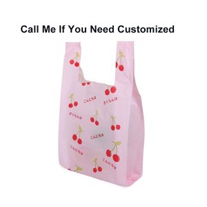 Factory Direct Sale 10PcsLot Plastic Shopping Bag Supermarket Retail Pouch White Transparent Food Grade Can Be Customized 220704