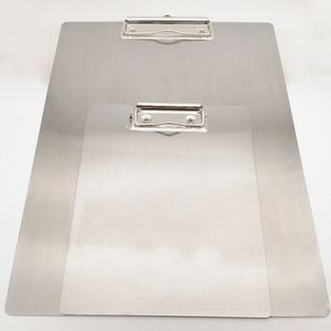 Metal Clipboard Writing Pad File Folders Document Holder Desk Storage School Office Stationery Supply 2 Sizes