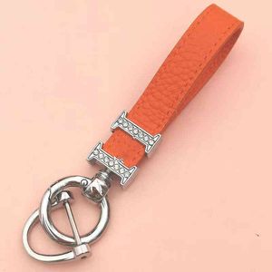 Высококачественные роскошные бренд -дизайнерские буквы H Men Ladies Car Bag Cake Chain Rings Crows Car Keyrings 4