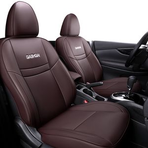 Capas de assento de carro com design original, para nissan qashqai 16-21, protetor de couro à prova d'água, acessórios interiores