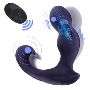 Olo 10 Speed Anal Vibrator Prostate Massager Dildo Buttプラグリモコンセクシーなおもちゃ