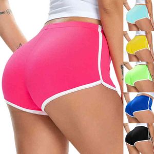 Women Sexy Candy color Hot pants stretch shorts feminine sports shorts YF049-#050 Y220417