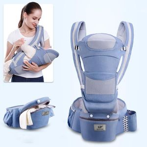 Детские носители слинг портативные дочерние подтяжки рюкзак утолщение плеч 360 эргономичный капюшон кенгуру