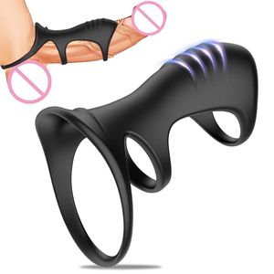 Massage Silikon Material Penis Ring Verzögerte Ejakulation Cock Ring Männlicher Masturbator Penis Trainer Penis Sleeve Erotische Sex Spielzeug for6182812