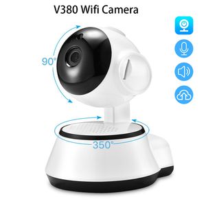 HD 720P 미니 와이파이 카메라 V380 전화 앱 아기 모니터 강아지 로봇 아기 스마트 그물 캠 무선 P2P 보안 캠코더