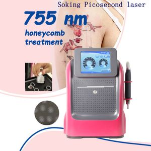 Picosecond Machine 4 Patroner 755 1320 1064 532NM Spot Tattoo Borttagning Black Doll Skin Rejuvenation Device Q Switch ND YAG PICO LASER Beauty Equipment