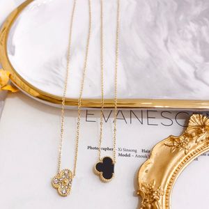 Fashion Chain Designers Necklace Choker Gold Plated Stainless Steel Enamel Necklaces Letter Pendant Statement Womens Wedding Jewelry