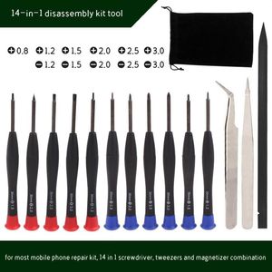 Set di utensili manuali professionali Kit di riparazione elettronica 14 In1 Leva di apertura con spudger in metallo per laptop Tablet Cellphone DropProfessional