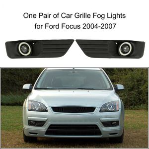 Pair of Car Lower Bumper Grille Fog Lights LED Lamp for Ford Focus 2004-2007