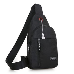 Mężczyźni kobiety nylonowa saszetka biodrowa torby ze sznurkiem Crossbody Outdoor Sport na ramię w klatce piersiowej codzienny piknik płócienna torba kurierska Bolsa 220621