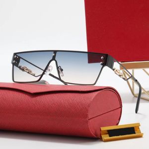 Hohle Gläser großhandel-Designer Sonnenbrille Frau Mann Metall Panther Carti Sonnenbrille übergroß