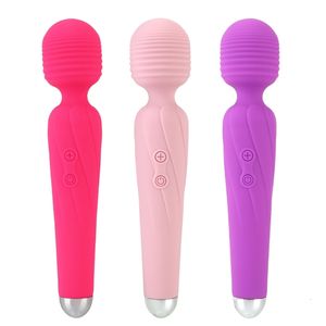 Sex Toy Massager Nipple Clitoris Stimulator 10 Modes Magic AV Wand Vibrators Female Masturbator Toys For Women USB Raddbara Dildos 6DFC