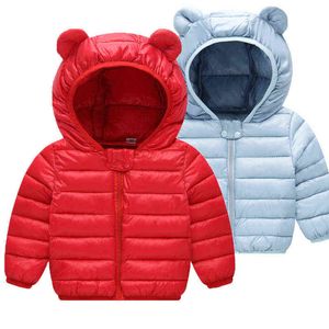 Детская одежда осень и зимний легкий случайные теплые куртки для мальчиков и девочек хлопковые куртки для мальчиков для девочек J220718