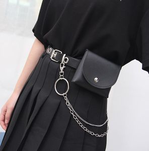 Gürtel Frauen Mode Taille Pack PU Fanny Einfache frauen Geschenk Gürtel Tasche Telefon Kette Taschen Für Dame Casual Weibliche geldbörse BlackBelts