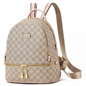 NXY School Bags Glmahua Lovely Backpack Womens Printing Leather Ladies Back Pack Zaini firmati Donna da viaggio per donna 220802