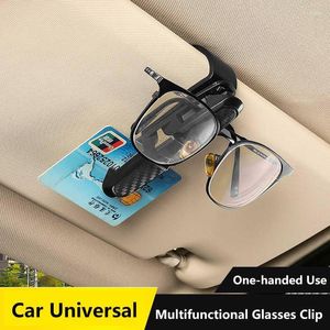 Accessori interni Altro Occhiali per auto Cornice per clip Visiera parasole Occhiali da sole Biglietto Porta gioielli multifunzione Altro
