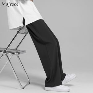 Pantaloni estivi in raso sottile da uomo oversize traspiranti pantaloni larghi a gamba larga pantaloni dritti drappeggiati streetwear M 3XL pantaloni ad asciugatura rapida 220524