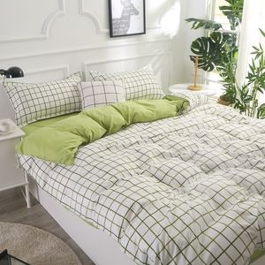 Home Textile Plaid Print Quilt 150x200cm180x220cm200x230cm220x240cm Bedclothes cotton Duvet Cover Y200423