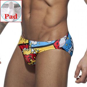 Push Up Mens Swim Briefs Swimming Plutks for Man Bikini Swimwear Sexy Gay Swimsuit Beach Shorts Penis Bathing Suit Desmiit 220505