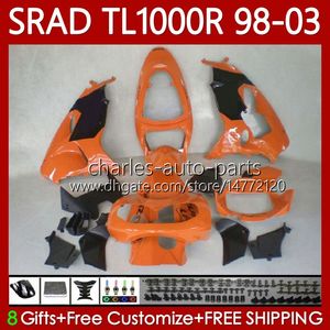 Suzuki Srad TL1000R TL-1000R 1998 1999 2000 2001 2002 2003 118NO.61 TL-1000 TL 1000 R 98-03 Bodywork TL 1000R TL1000 R 98 99 00 01 02 03 오렌지 블랙 OEM 바디