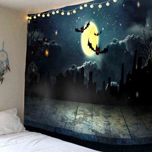 Halloween Tapestry Party Wall Decoration Carpet Family Bar Diy 7 Tamanhos J220804