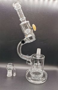 14 pollici microscopio vetro acqua bong narghilè olio Dab Rig pipe con Rocket Perc