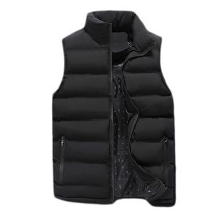 Fashion Casual Coats Jackets Mens Vest Jacket för män Vinter ärmlösa jackor Bomullspadded Waistcoat Plus Size M-8XL TOP K126 201128