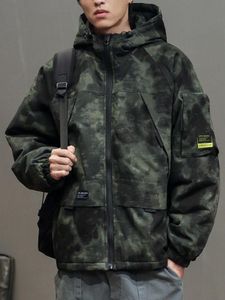 Men's Jackets 2022 Winter Cotton Thickened Work Outdoor Camouflage Coat Trend Stylish Student Men's Climbing Clothes 21Q1295Men's