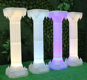 Dekoracje ślubne Roman Column Witamy Filar z LED Lights Shiny Party Supplies